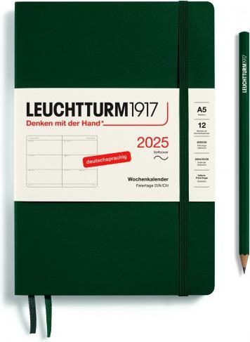 Leuchtturm1917 Leuchtturm 1w/2s Medium Sc F.Green (A5, 1 Woche / 2 Seiten)