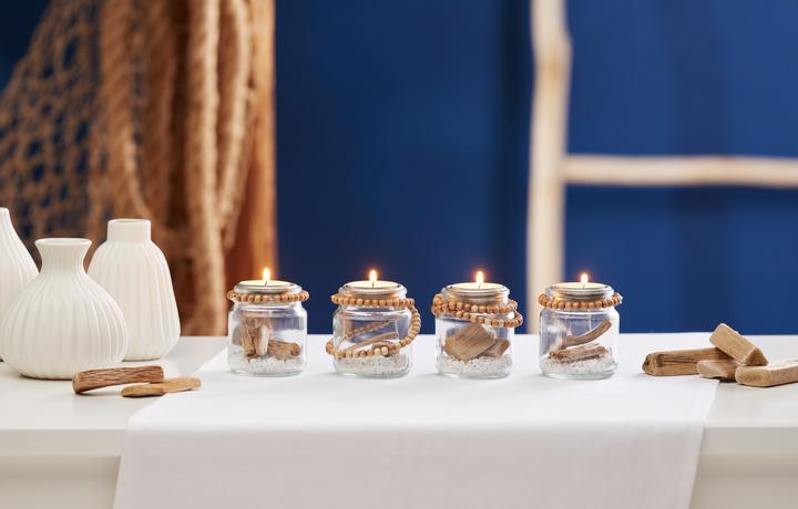 Produktbild VBS Gläser mit Korkverschluss, 4 Stück (0.10 l)