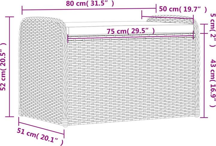Image du produit vidaXL Ensemble salon de jardin 10 pièces avec coussins