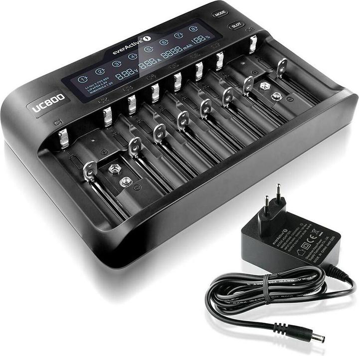 Everactive UC800 (1 pcs., C, 9V Block, AAA, AA, Chargers without battery)