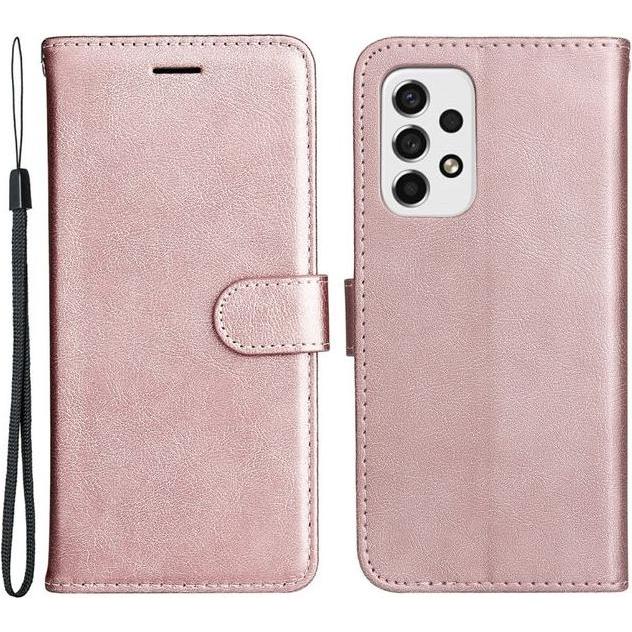 MU Classic Classic IV Leder Bookcover Series (Samsung Galaxy A53 5G), Smartphone Hülle, Rosa