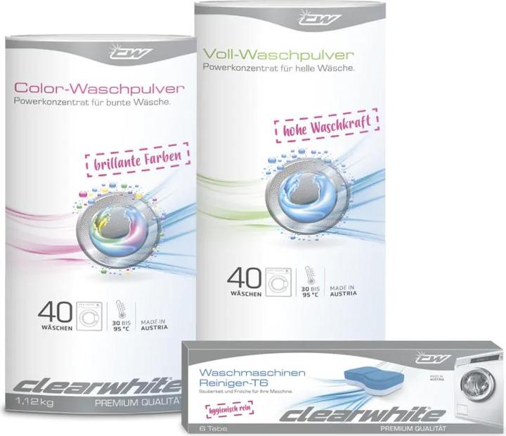 Actual product image ClearWhite Washing powder box (80 Washing cycles, Washing powder)