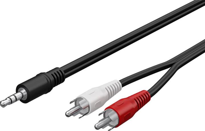 Actual product image Goobay 3.5 mm stereo plug > 2 x Cinch plug (1.50 m, AUX cable, Cinch Cables)