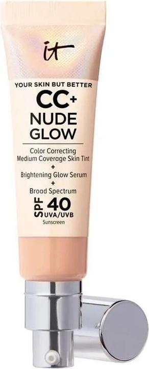Image du produit It Cosmetics CC NUDE GLOW fond de teint léger sérum éclat SPF40 neutre moyen 32 ml (Neutre Moyen, 32 ml)