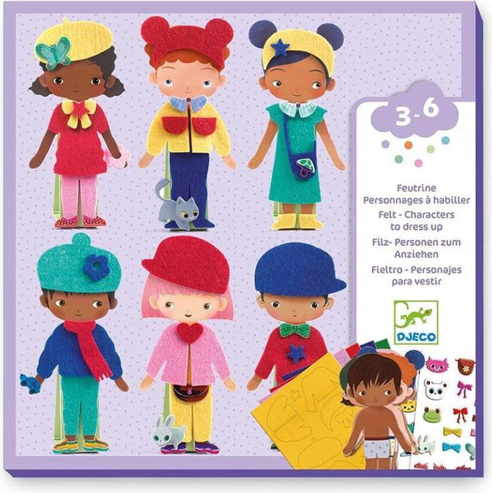 Produktbild Djeco Stickercollage Süsse Kleider