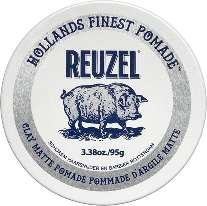 Reuzel Matte Clay Pomade No Shine with Medium Hold for Natural Style (Haarpomade)