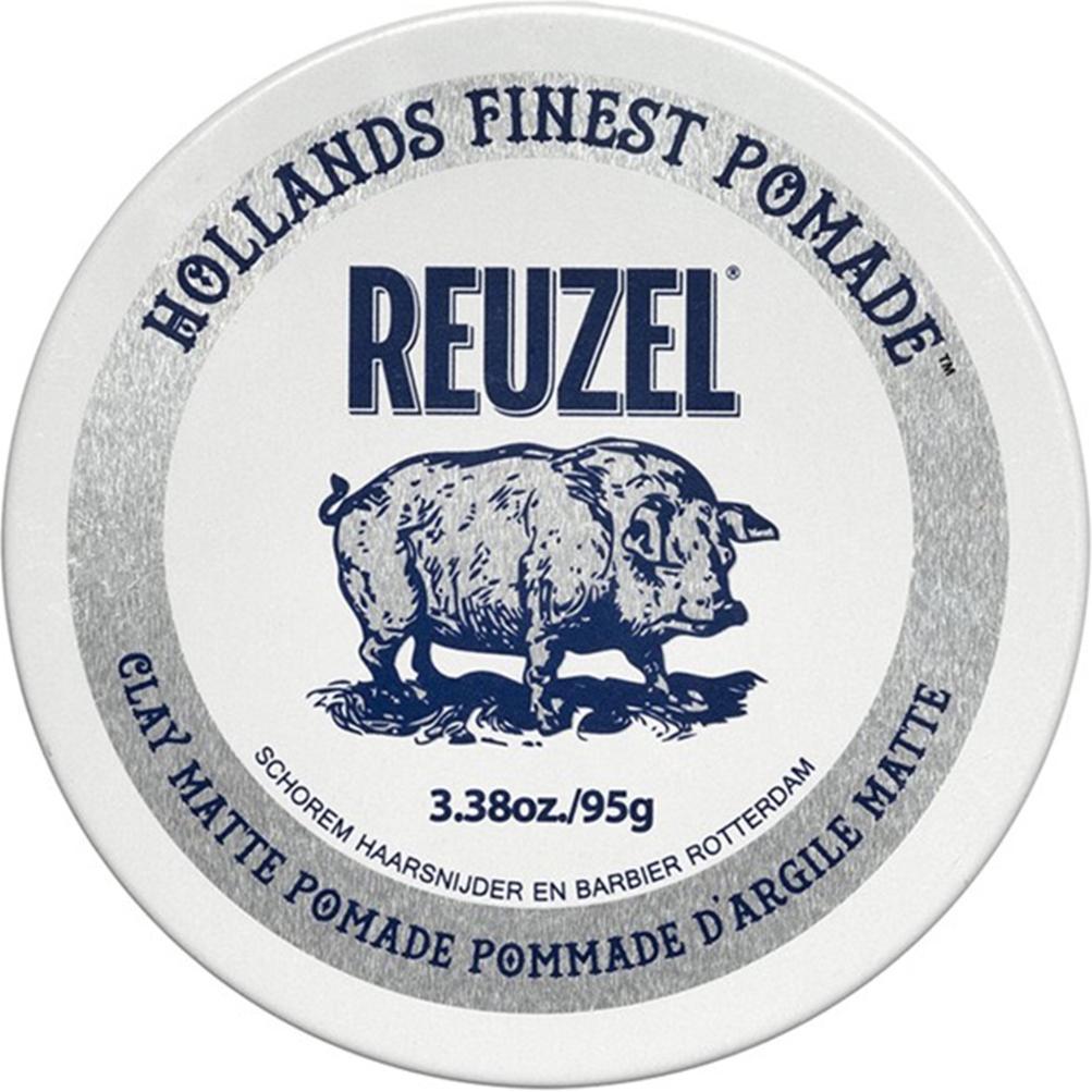Reuzel, Gel per capelli, Matte Clay Pomade No Shine with Medium Hold for Natural Style (Cera per capelli)