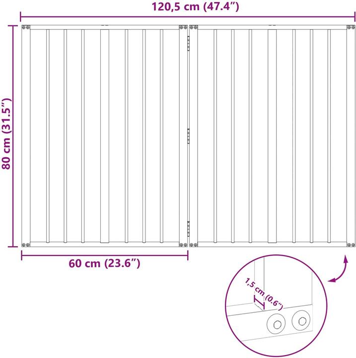 Produktbild vidaXL Hundeghege