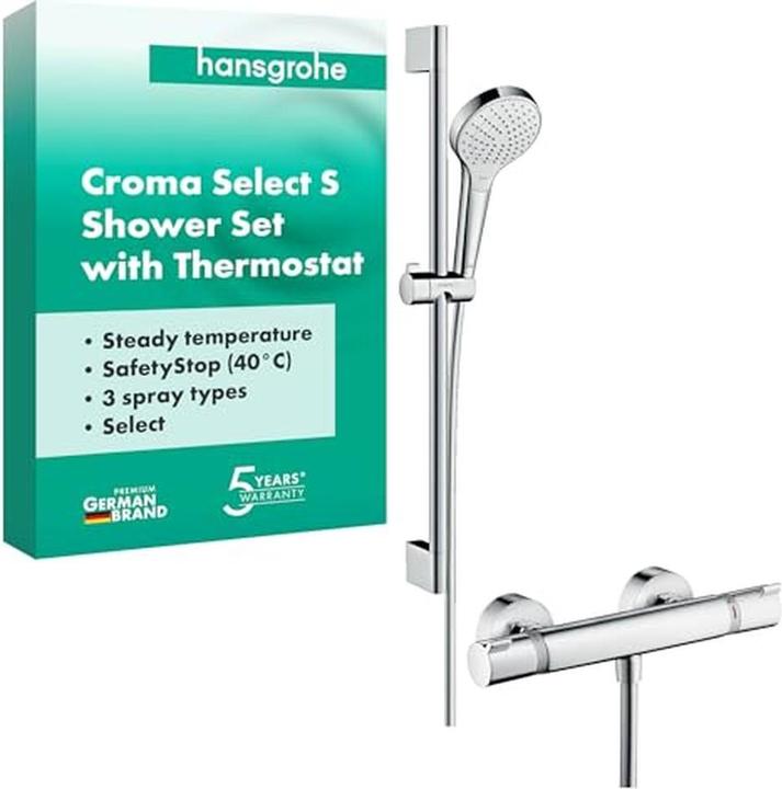 Actual product image hansgrohe Croma Select S shower system chrome