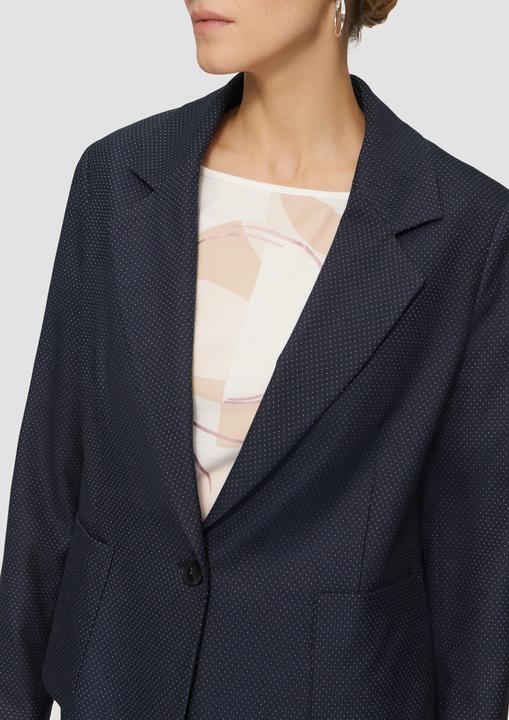 Produktbild S.Oliver Indoor-Blazer Fein gepunkteter Blazer mit grossen Taschen (34)