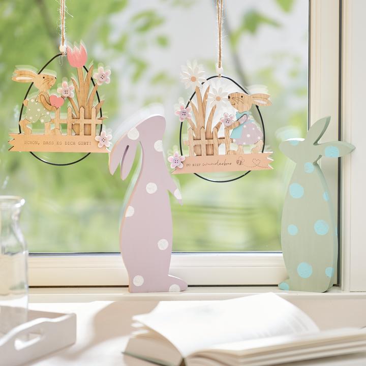 Actual product image VBS Egg pendant, wood / metal (1 x)