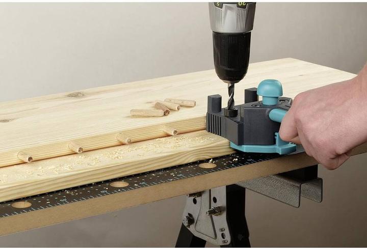 Produktbild wolfcraft Meisterdübler - Dübellehre für Holzverbindungen (1 Stk.)