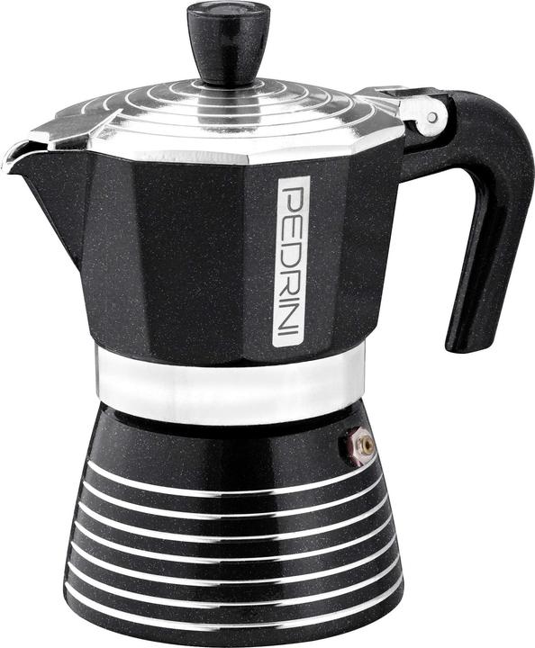 Produktbild Pedrini Infinity Rock Espressokocher Aluminium Anthrazit Metallic 2 Tassen (2 Tassen)