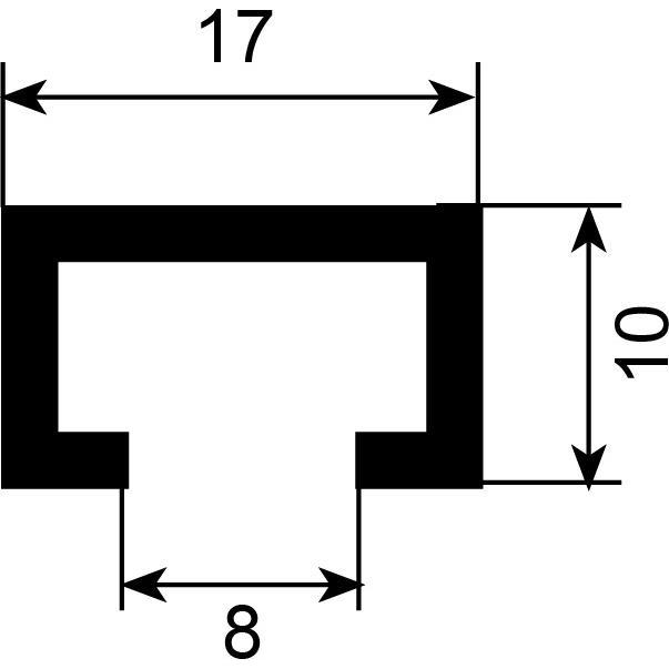 Thumbnail - Aweso, Möbelausstattung, Stellschienen 1000 Typ 1, für leichte Belastung (1 Stk.)