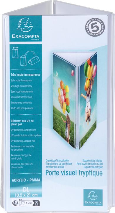 Actual product image Exacompta Table leaflet stand (DL, 10 x 21.5 cm)