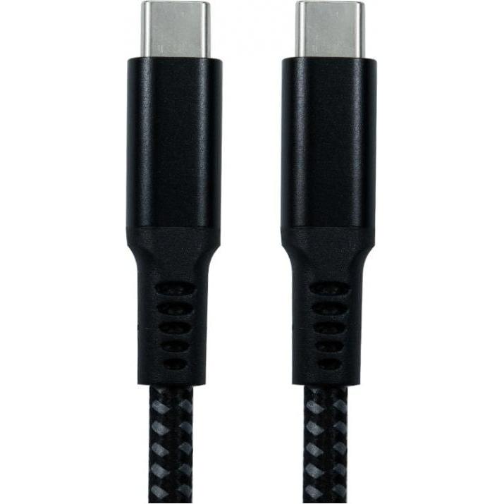 Thumbnail - Cables Direct 1.8M USB 3.1 TYPEC M-M BLK BRAIDED, Wireless Charger, Schwarz