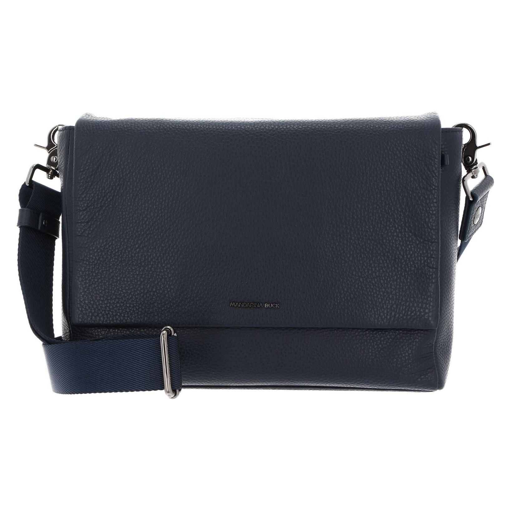 Mandarina Duck, Damen, Handtasche, Damenumhängetasche Mit Querriemen, Klappverschluss Und Innentaschen, Blau