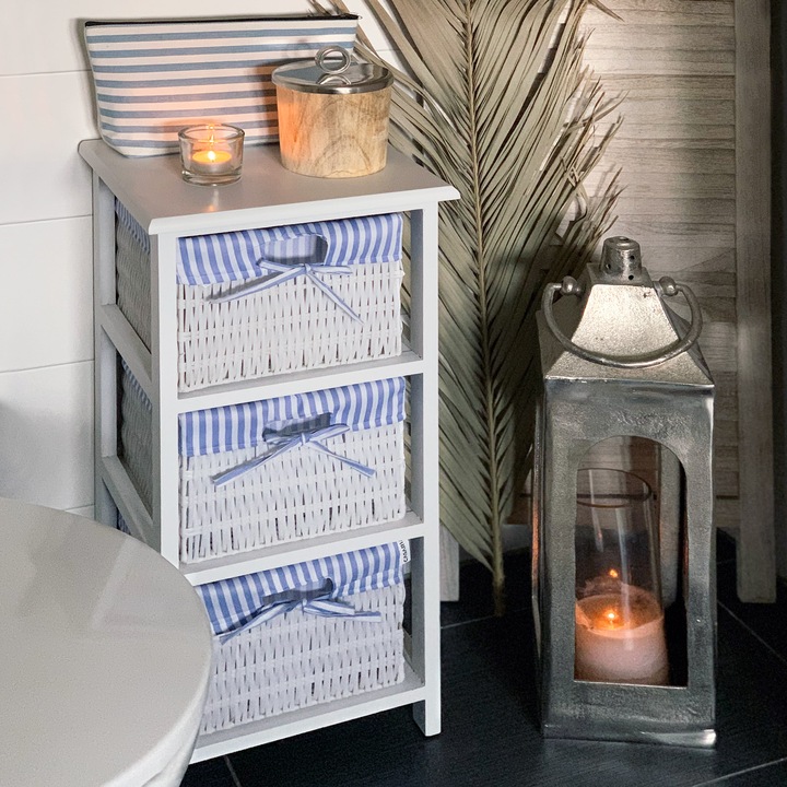 Actual product image Casaria Floor standing shelf with baskets (71 x 31 x 28 cm)