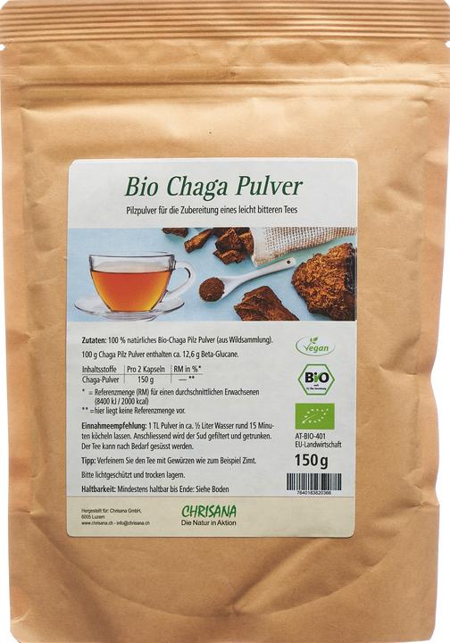 Immagine prodotto Chrisana Bio Chaga Pulver (1 pz., Polvere, 150 g)