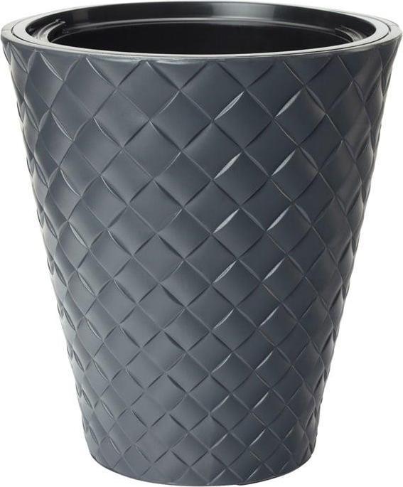Produktbild ‎Form Plastic Flowerpot Form Plastic Makata 2800, plastic, Ø30cm, d.gray (30 x 32.50 cm)