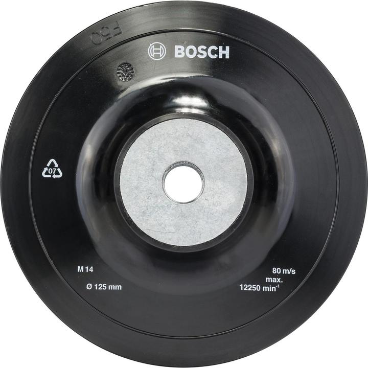 Produktbild Bosch Professional Zubehör PRO Backing Pad weich, 125 mm, M14, weich (P60)