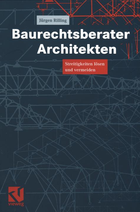Produktbild Baurechtsberater Architekten (Deutsch, Jürgen Rilling, 2012)
