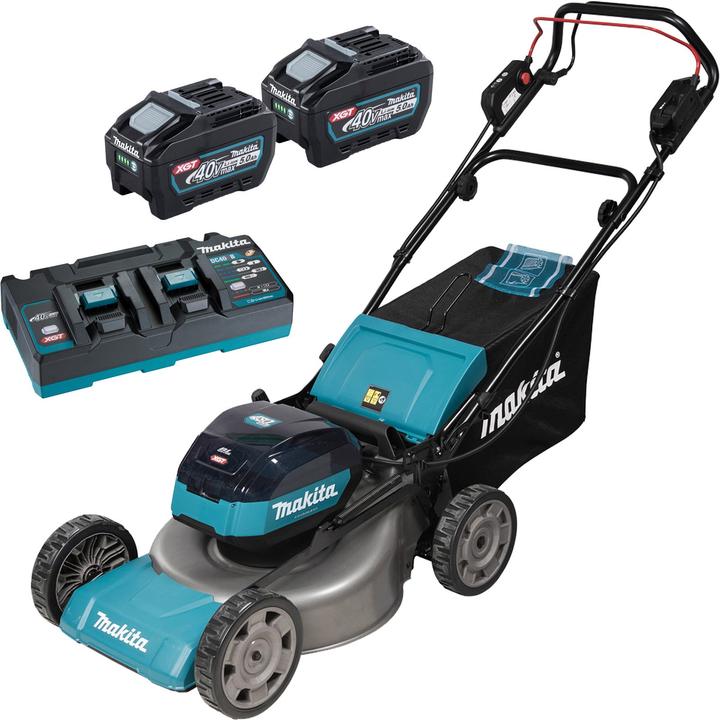 Actual product image Makita Battery lawn mower incl. 2nd battery, incl. charger 1900W 40V Cutting width (max.) 48cm (Rechargeable battery operated)