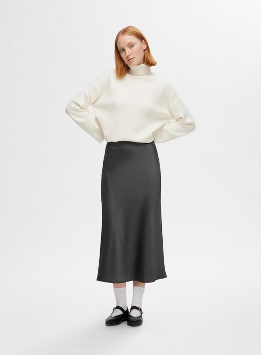 Actual product image Selected Satin Midi Skirt (34)