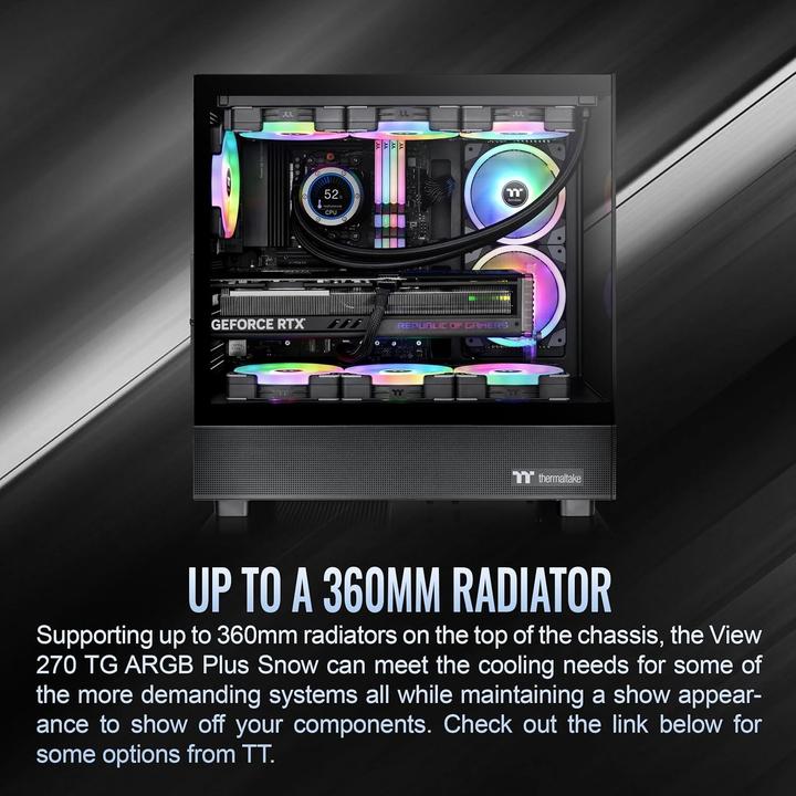 Actual product image Thermaltake View 270 Plus TG ARGB (E-ATX, Mini-ITX, mATX, ATX)