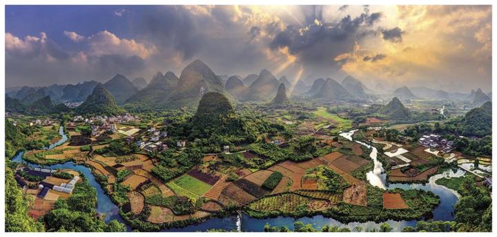 Productafbeelding Gibsons G4602 Puzzel 636 st. Episch panorama van Field of Dreams (636 onderdelen)