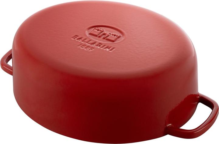 Actual product image Ballarini Bellamonte Cocotte 23 cm, oval, red (23 cm, Casserole + Stewpot, Cast iron)