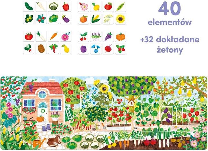 Actual product image Czuczu Puzzle What grows in the garden (40 pieces)