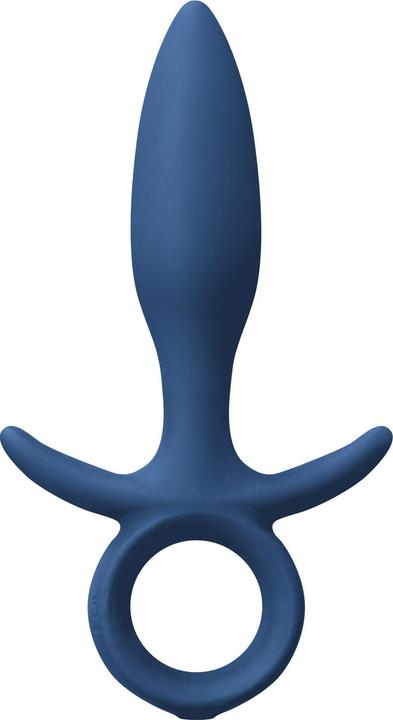 Actual product image NS Novelties Renegade Vibrating King Plug Small Blue