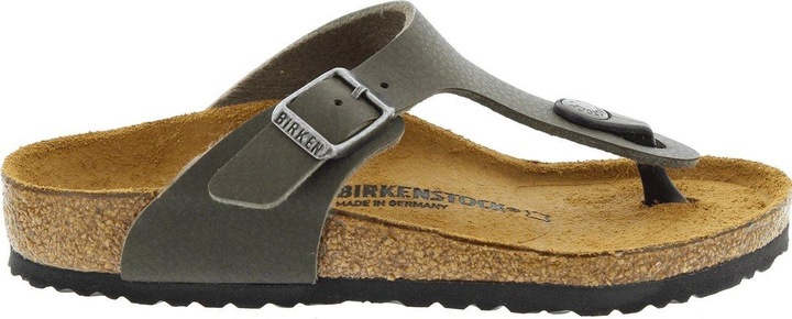 Actual product image Birkenstock GIZEH Kids Birko-Flor Narrow - Green Nubuck