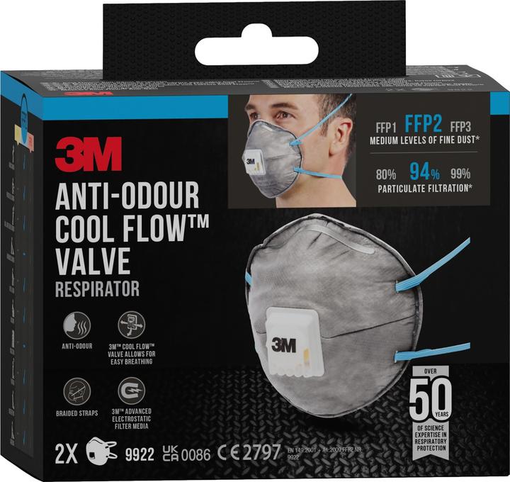 Produktbild 3M Atemschutzmaske, weiss (FFP2, 1 x)