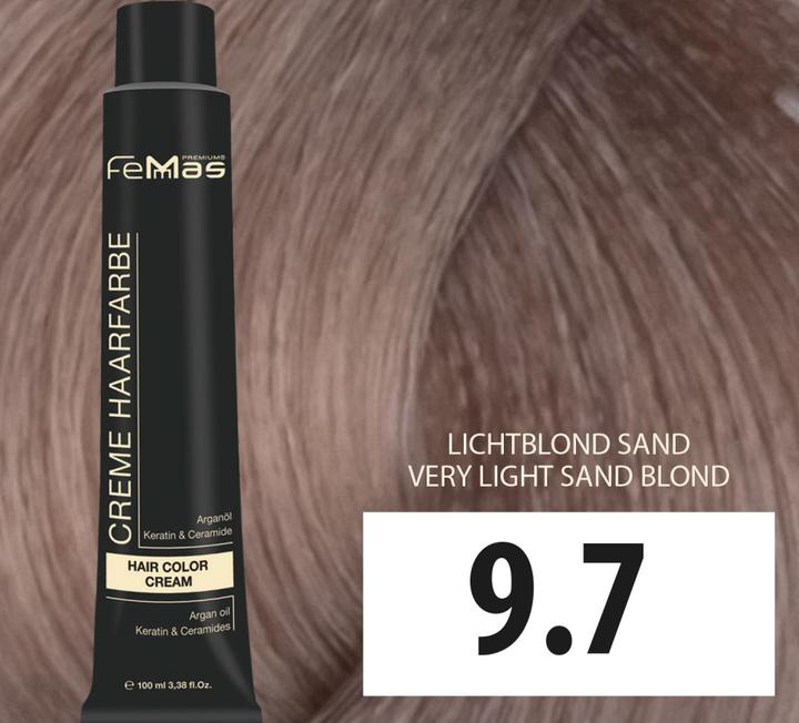 Produktbild FemMas 9.7) Haarfarbe Lıchtblond Sand 100ml (Lıchtblond Sand)