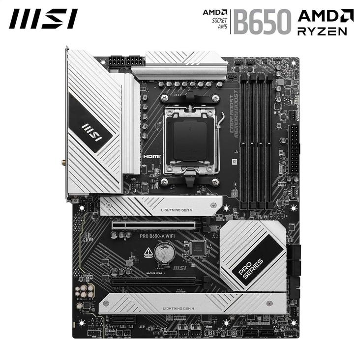 Actual product image MSI PRO B650-A WIFI (AM5, AMD B650, ATX)