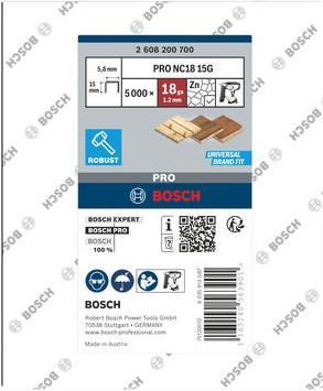 Produktbild Bosch Professional Zubehör Schmalrückenklammer TK40 25G, 5,8 mm, 1,2 mm, 25 mm, verzinkt