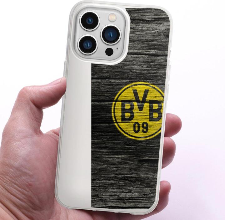 Produktbild DeinDesign Silikon Hülle für Apple iPhone 13 Pro Handyhülle Case Smartphone Schutzhülle BVB Borussia Dortmund (Apple iPhone 13 Pro)