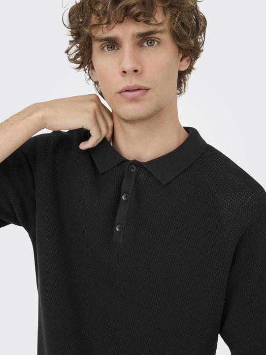 Produktbild Only & Sons ONSJAMES Gestricktes Poloshirt Polo (XS)