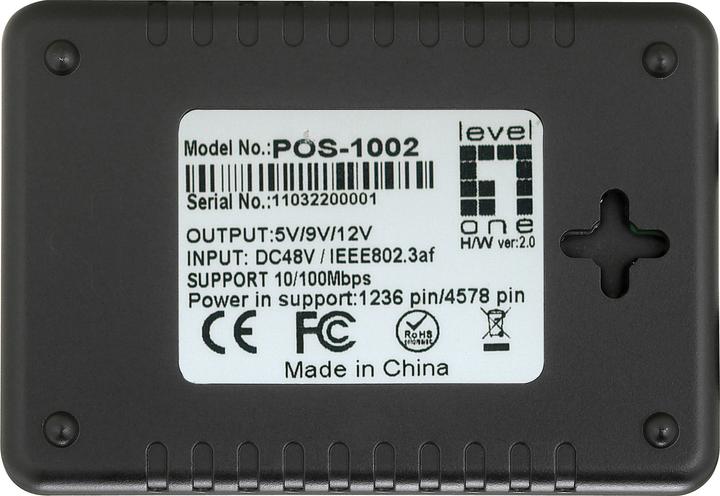 Produktbild LevelOne Pos-1002 (PoE Splitter)