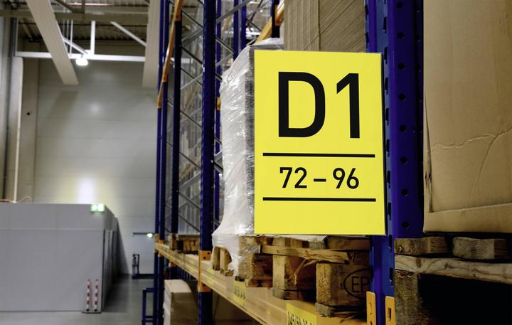 Actual product image Durable Gangschild magnetisch A4 hoch 10 stk