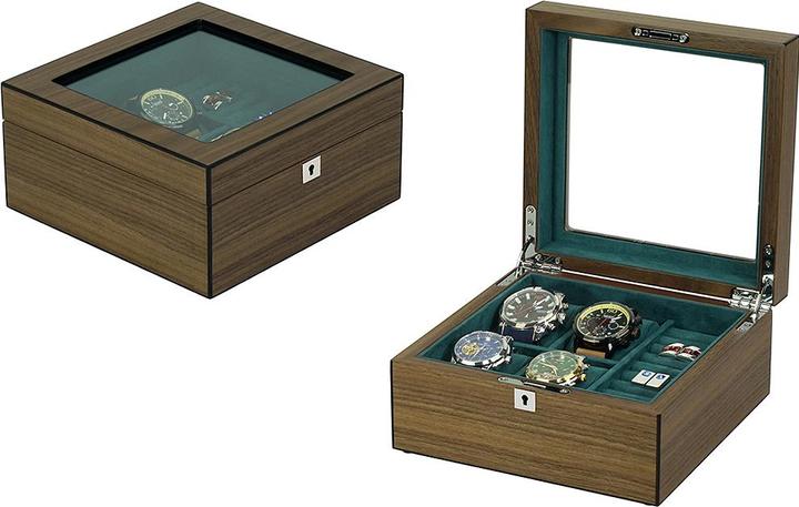 Produktbild Rothenschild Uhrenbox RS-3035-BL für 5 Uhren schwarz