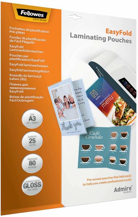 Immagine prodotto Fellowes Ammirare la piega facile (A3, 25 pz., 80 µm)