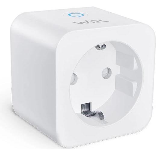 Wiz Bianco Spina Intelligente, – Smart Plug Typ-F 1Pk Matter – Machen Sie Ihre Geräte Smart