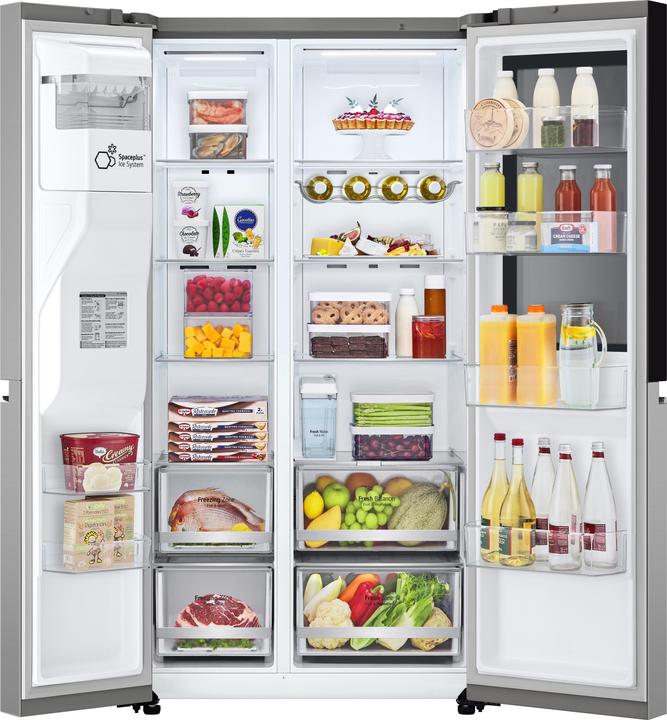 Immagine prodotto LG GSGV81PYLL Frigorifero Side-by-Side InstaView, Classe E, 635L, Wi-Fi, Senza allaccio, Door Cooling (635 l)