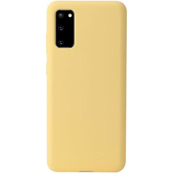 MU Classic Liquid Silicone Case Series (Samsung Galaxy S20+), Smartphone Hülle, Gelb