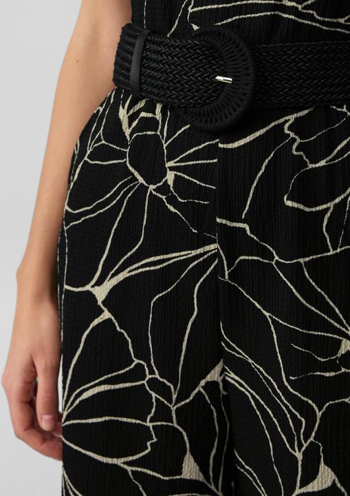 Image du produit S.Oliver Overall Jumpsuit in Culotte-Länge mit Flechtgürtel (48)