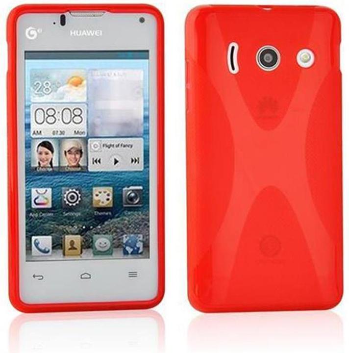 Actual product image Cadorabo TPU X-Line Cover (Huawei Ascend Y300)