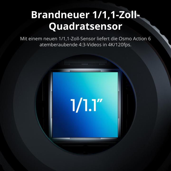 Image du produit DJI Osmo Action 6 Standard Combo (30p, Bluetooth, WiFi)